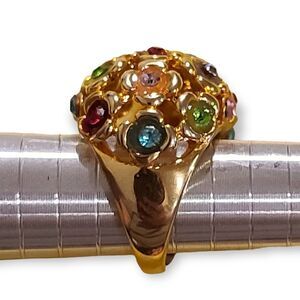 CRYSTAL Bouquet Of Flowers Ring